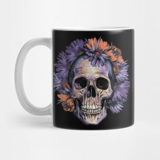 Floral Skull: Beauty and Darkness in Harmony Mug